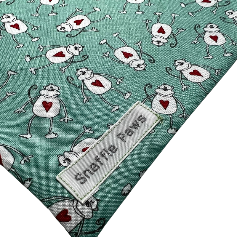 Monkey hearts Dog Bandana