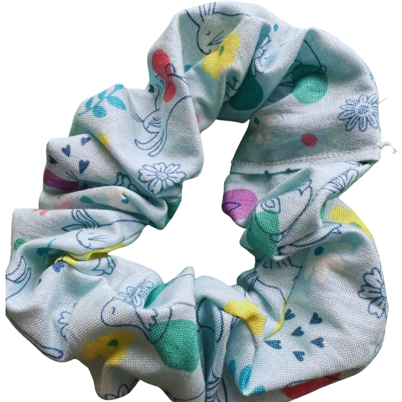 Pale blue Easter scrunchie