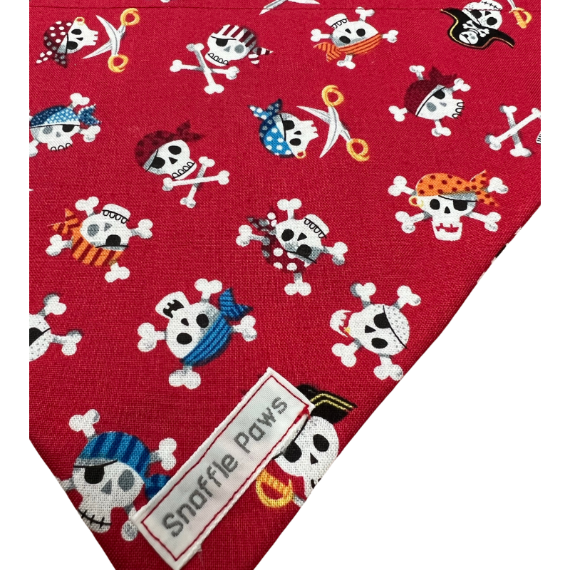 Skull and online crossbones dog bandana
