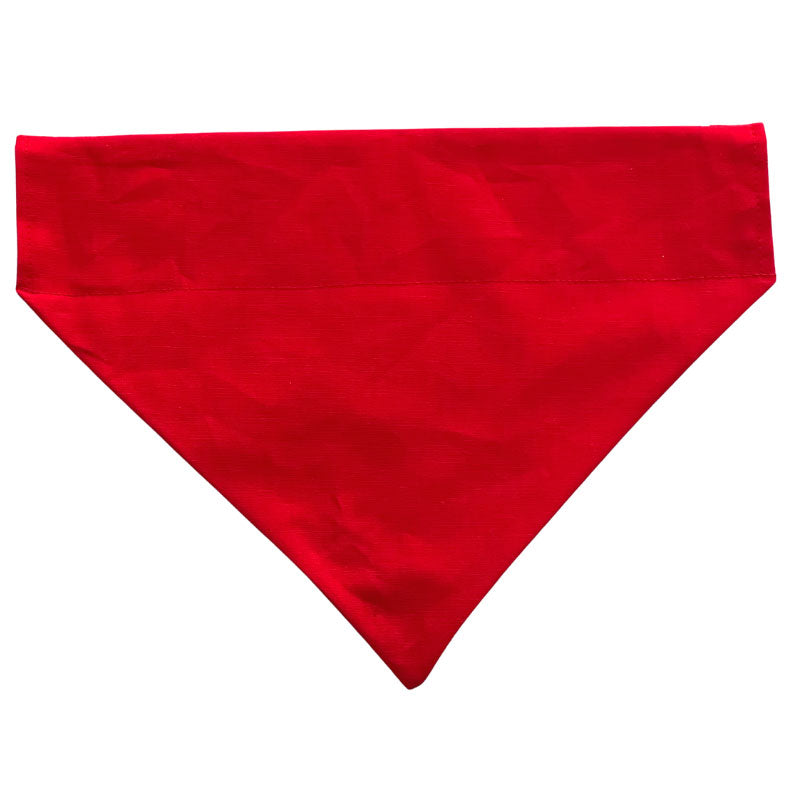 Red and silver christmas trees dog bandana