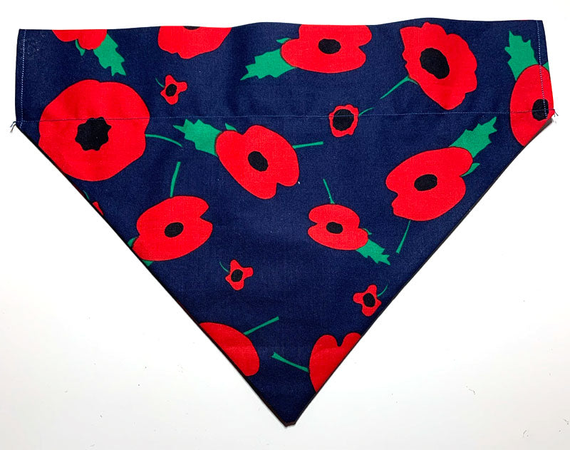 Remebrance Poppy Dog Bandana