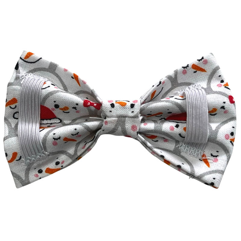 Smiling Snowmen bow tie