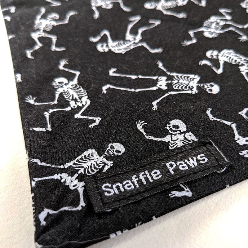 skeleton Halloween dog bandana